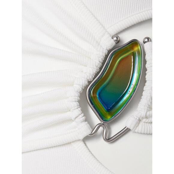 Christopher Esber Moodstone Embellished Cutout Stretchjersey Maxi Dress - US 4 - Picture 4 of 4